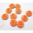 coral flower beads